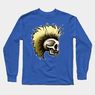 Punk Skull (Bleach Blonde Version) Long Sleeve T-Shirt